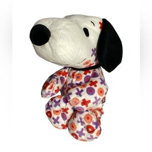 Hallmark Peanuts Snoopy Valentines Day Tick Tack X & O 13” Plush Stuffed Dog